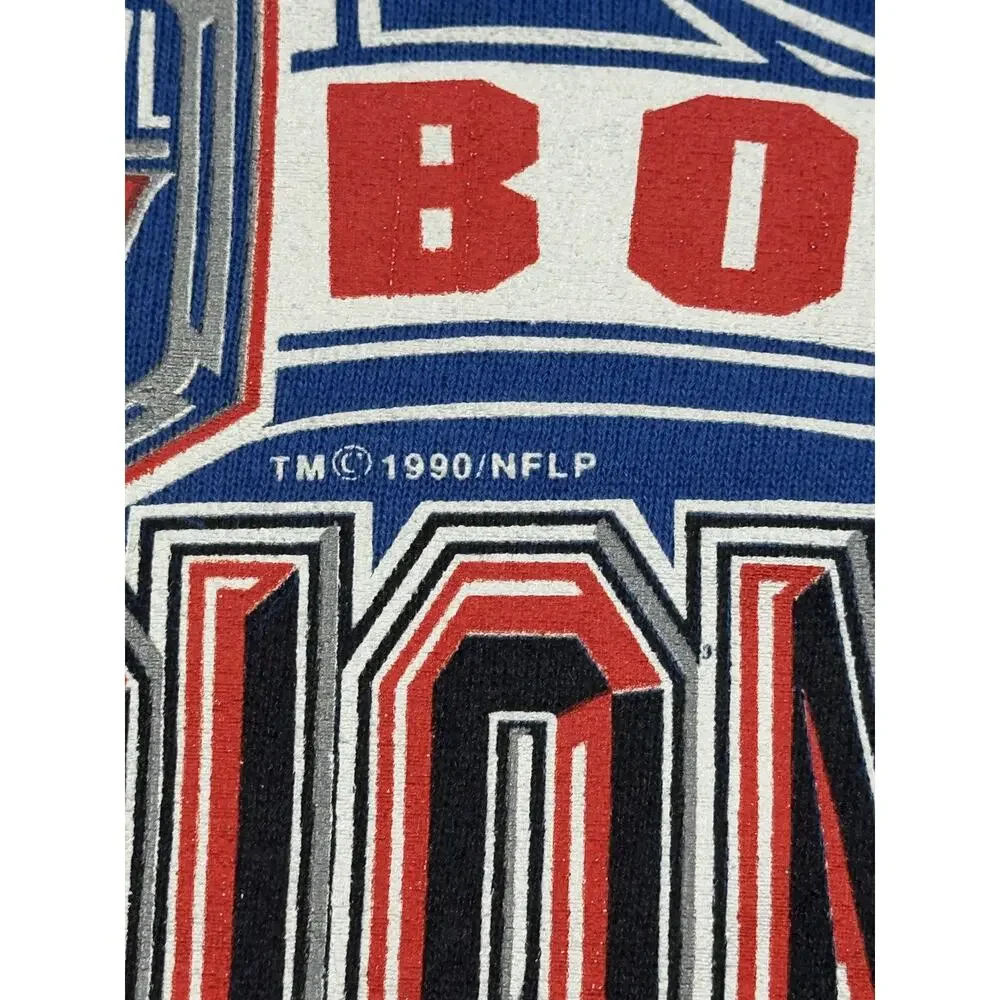Vintage New York Giants Sweatshirt Mens Large NFL Football Super Bowl XXV Logo 7